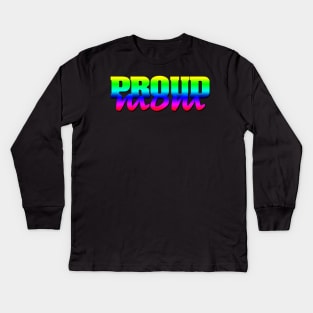 'Proud Mom LGBT' Awesome Rainbows Gift Kids Long Sleeve T-Shirt